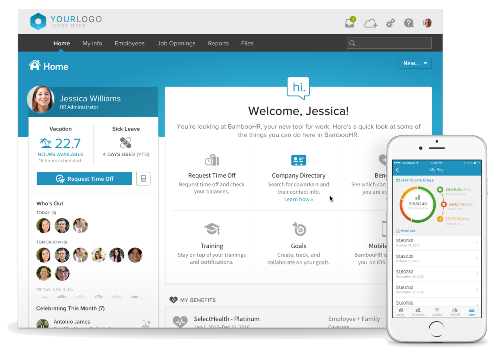 BambooHR Allinone HR software for small and medium businesses